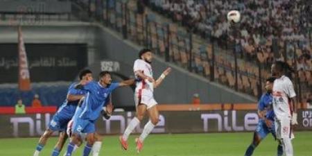 الزمالك يتقدم على أبو قير بهدف محمد إسماعيل فى الشوط الأول
