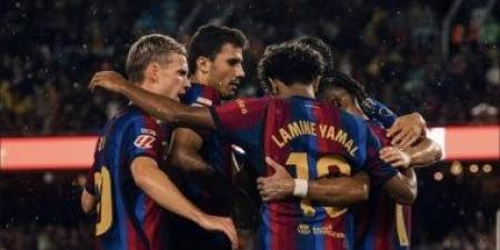 ‏برشلونة ضد راسينج.. البارسا يكتسح 7-2 ويبتعد بصدارة الليجا في غياب حمزة عبد الكريم