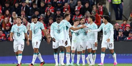 دوري الأمم الأوروبية، البرتغال تتقدم على النرويج 1-0 في الشوط الأول