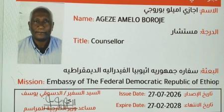 فيتو تكشف هوية المستشار الإثيوبي المطرود من القاهرة