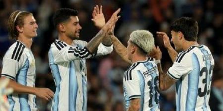 ملخص وأهداف مباراة الأرجنتين أمام بوليفيا فى أول ظهور بعد المونديال
