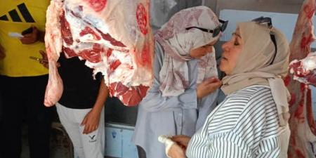 ضبط لحوم فاسدة ومذبوحة خارج المجازر في حملة مكبرة بدمياط