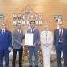 رئيس جامعة بنها يتسلم شهادات الأيزو لإدارة الجامعة