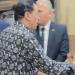 مصطفى كامل يساند هاني عبد الكريم في عزاء والده بمسجد الحامدية الشاذلية