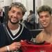 إمام عاشور يهدي وسام أبو علي مهاجم الأهلي السابق قميص منتخب مصر بعد ودية البرازيل.. صور