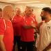 احتفال لاعبى منتخب مصر بتجديد عقود حسام وإبراهيم حسن حتى 2030.. صور