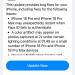 عطل باللمس والكاميرا، آبل تطلق تحديث iOS 27.0.1 لإصلاح مشاكل آيفون 18 برو