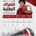 تيسيرات خاصة للطلاب، القطار الكهربائي يواصل تحرير الاشتراكات