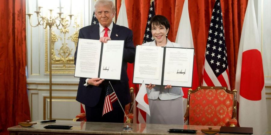 بـ 400 مليار دولار إستثمار.. ترامب يوقع اتفاقية معادن نادرة مع اليابان