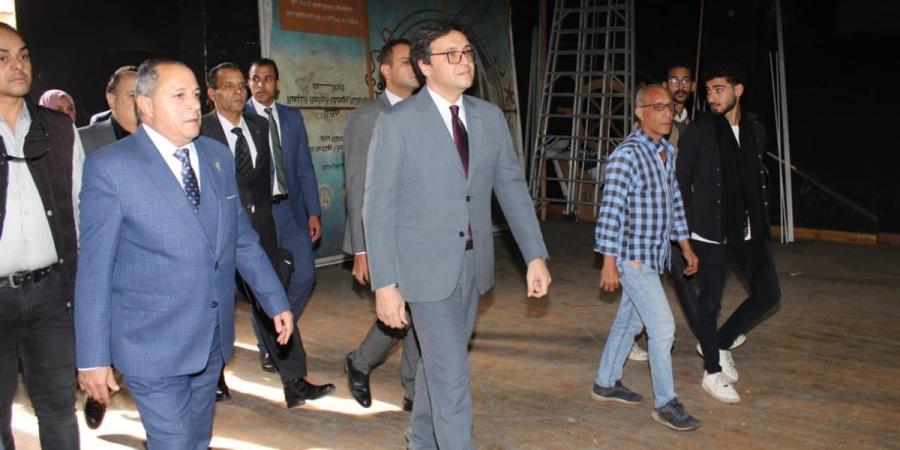 وزير الثقافة يتفقد قصر ثقافة بورسعيد للوقوف على أعمال تطويره