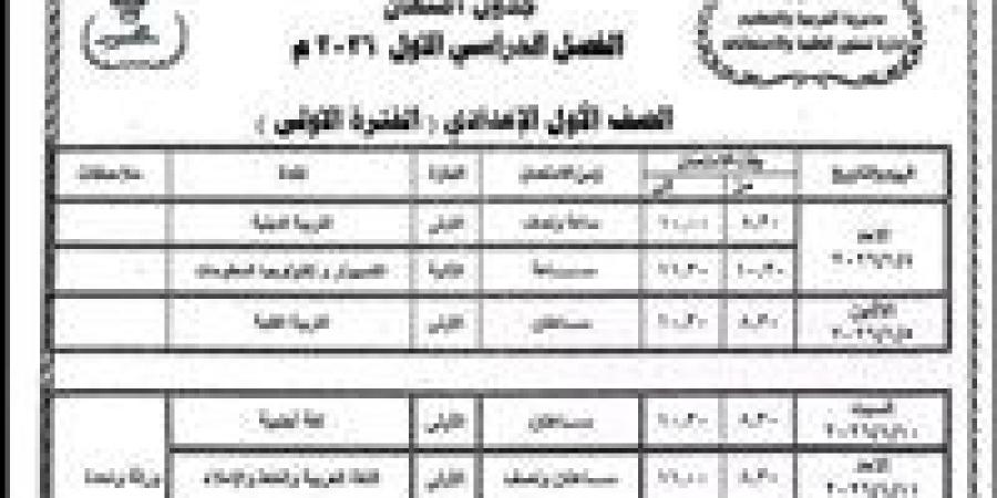 محافظ القاهرة يعتمد جدول امتحانات الترم الأول 2026 رسميًا.. التفاصيل الكاملة لجميع الصفوف