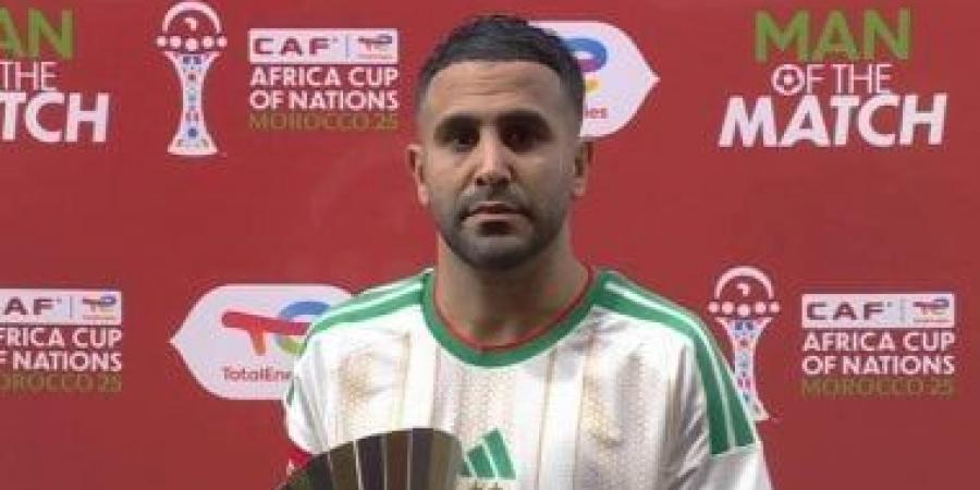 محرز رجل مباراة الجزائر والسودان يكتب التاريخ فى أمم أفريقيا 2025