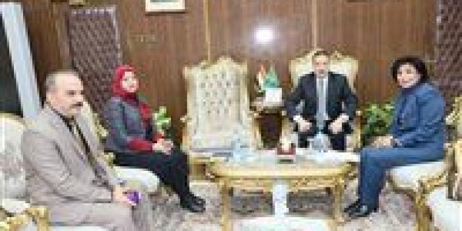 محافظ المنوفية يلتقى الرئيس التنفيذي لتنمية الموارد وتمويل المشروعات بمؤسسة مصر الخير