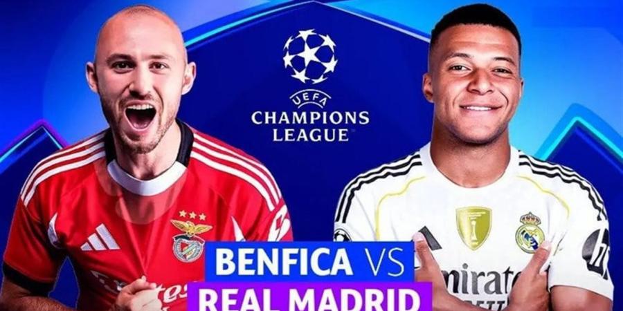 بث مباشر لمباراة ريال مدريد ضد بنفيكا في دوري أبطال أوروبا