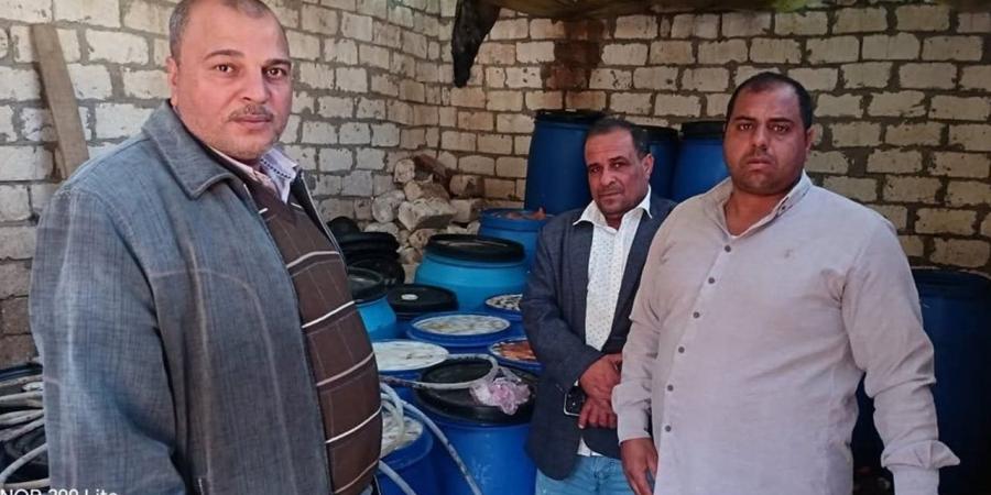 ضبط 5 أطنان مخلل مجهول المصدر بحوش عيسى