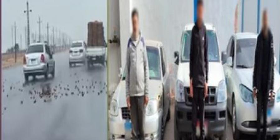 مطاردة على طريق.. حبس سائقين تسببا في انقلاب حمولة سيارة بالإسماعيلية