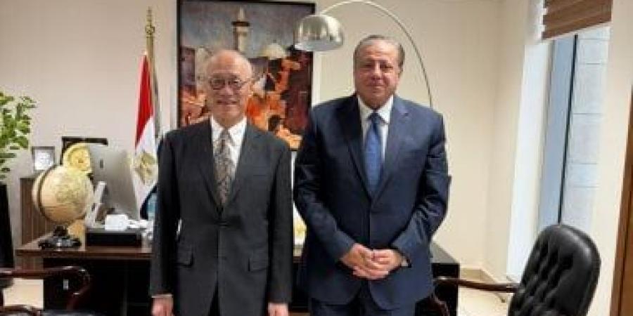 رئيس جهاز الملكية الفكرية يستقبل السفير اليابانى لبحث التعاون المشترك