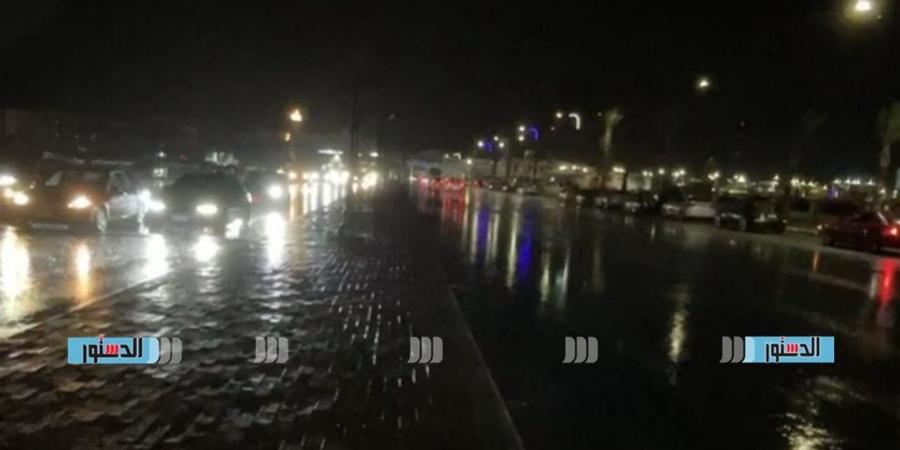 أمطار متوسطة تضرب السويس قبيل منتصف الليل
