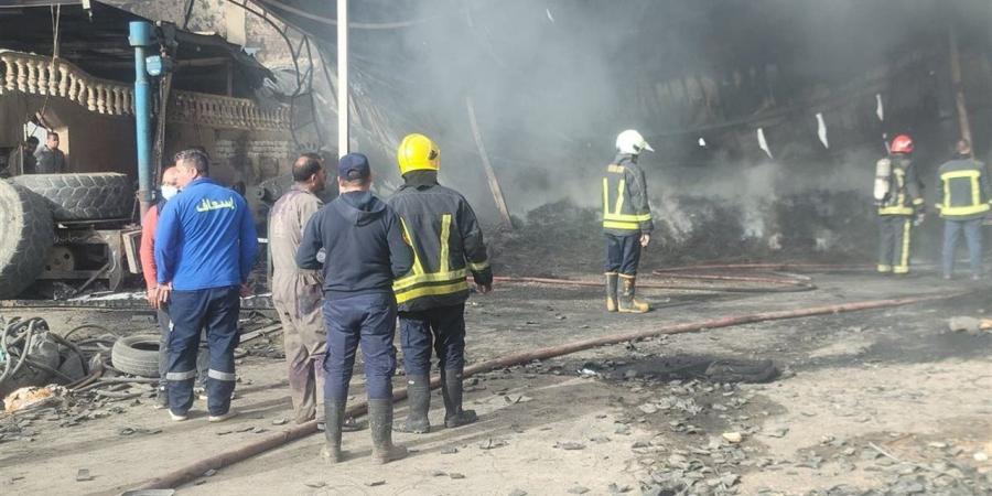 السيطرة على حريق بمخزن غرب الإسكندرية دون اصابات