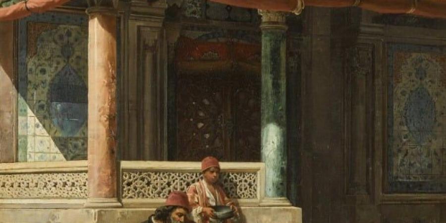 عرض لوحة "درويش أمام المسجد" للمستشرق تشليبوفسكي للبيع