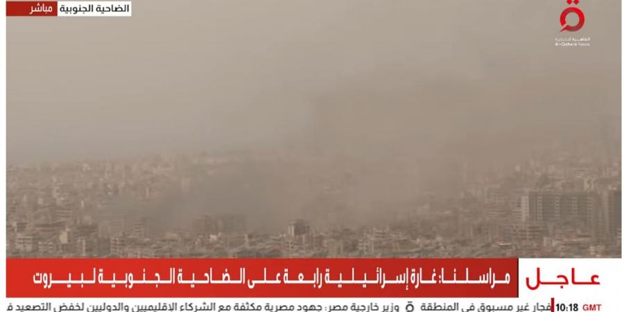 غارات إسرائيلية تستهدف الضاحية الجنوبية في لبنان (فيديو)