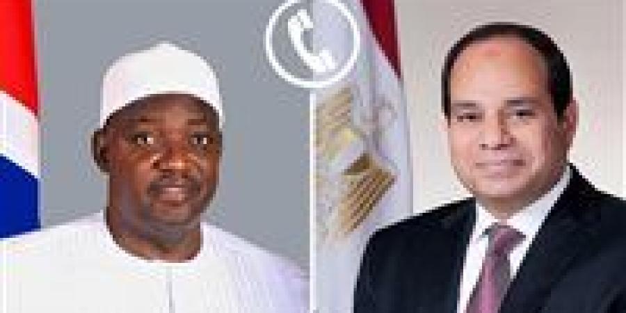 الرئيس السيسي يتلقى اتصالًا هاتفيًا من رئيس جمهورية جامبيا