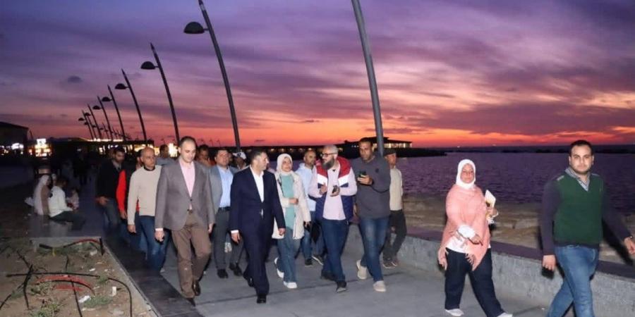 محافظ دمياط يتفقد منطقة اللسان الأثرية في رأس البر