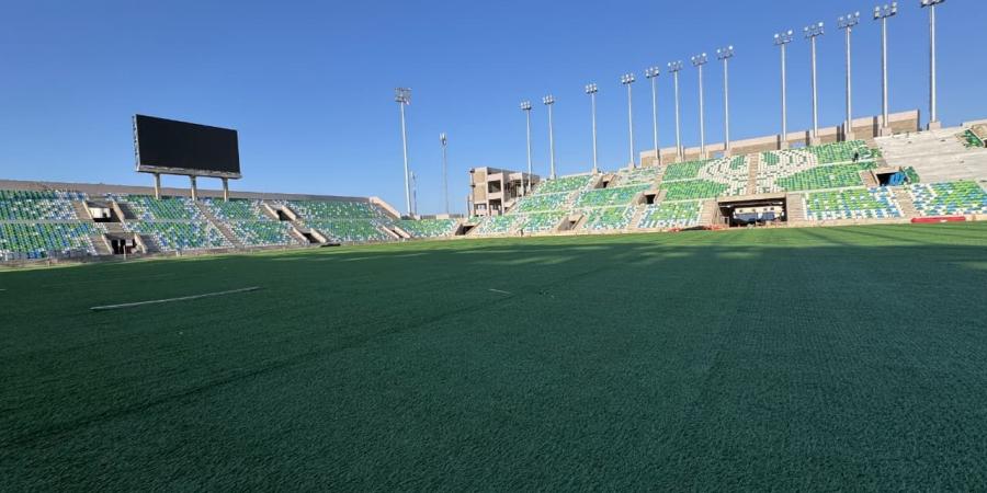 وزارة الرياضة تعلن الانتهاء من زراعة النجيل باستاد النادي المصري الجديد