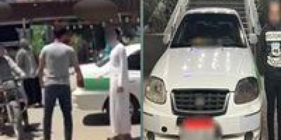طلب أجرة زيادة.. القبض على سائق تاكسي تعدى على سيدة في الفيوم