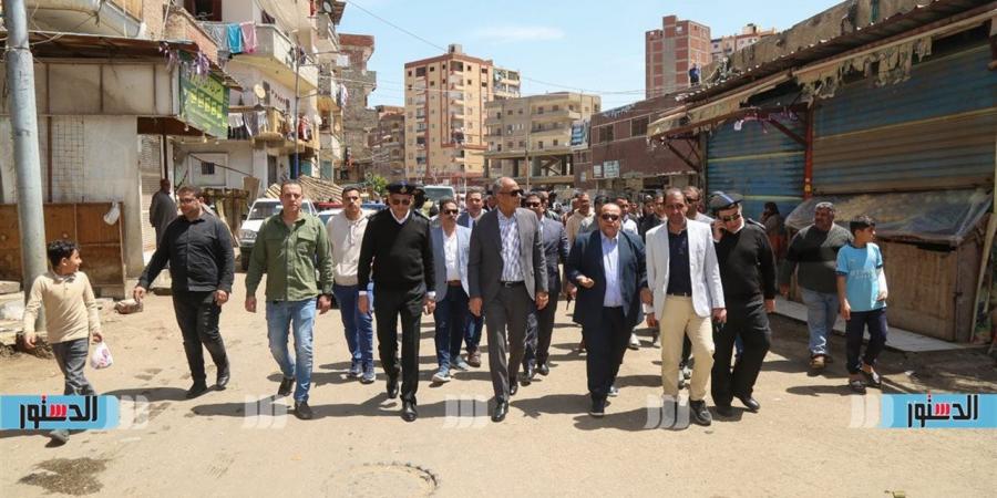 كفرالشيخ: حملة لإزالة الإشغالات ونقل الباعة الجائلين لسوق ميت علوان المطور