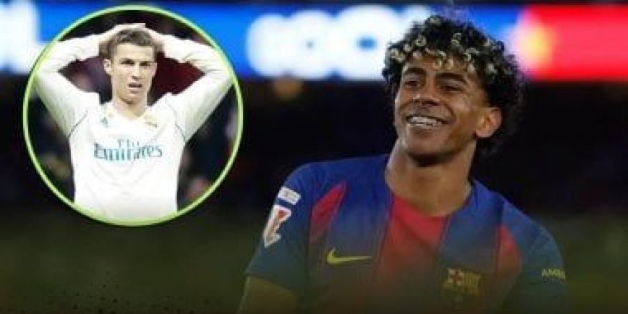 لامين يامال يزلزل عرش رونالدو فى الدوري الإسباني قبل سن الـ19