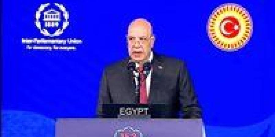 رئيس مجلس النواب يؤكد أمام الاتحاد البرلماني الدولي: القضية الفلسطينية اختبار للمصداقية الدولية وندعو لتعزيز السلام والعدالة