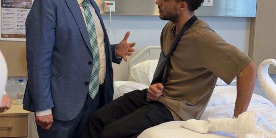 مصطفى فتحي يجرى جراحة ناجحة فى الترقوة