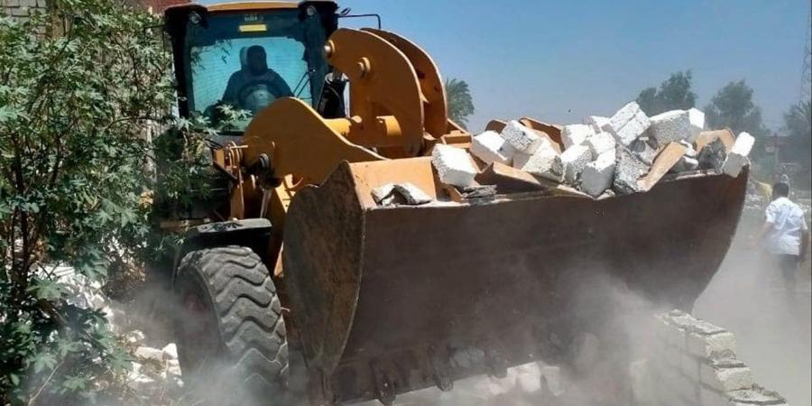 إزالة تعديات على الأراضي الزراعية في البدرشين والعياط