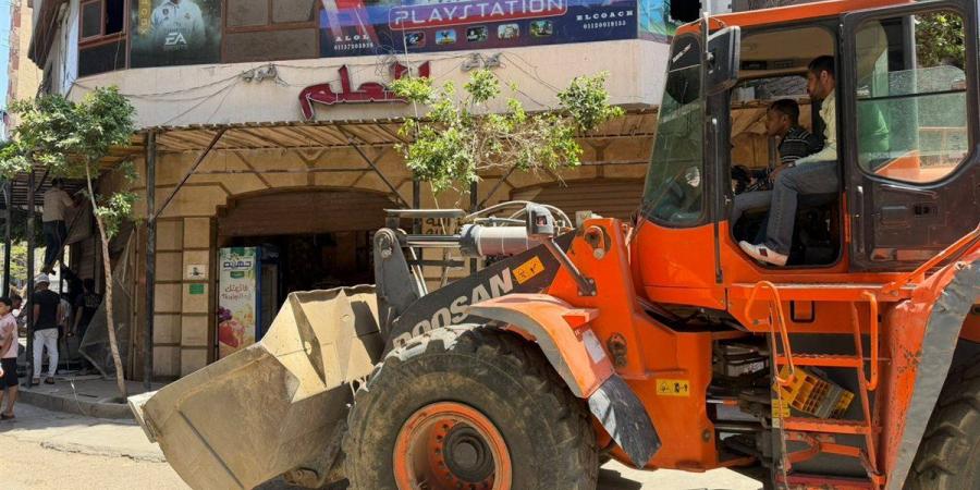 محافظة الجيزة تواصل حملاتها لإزالة التعديات والإشغالات بشارع خاتم المرسلين