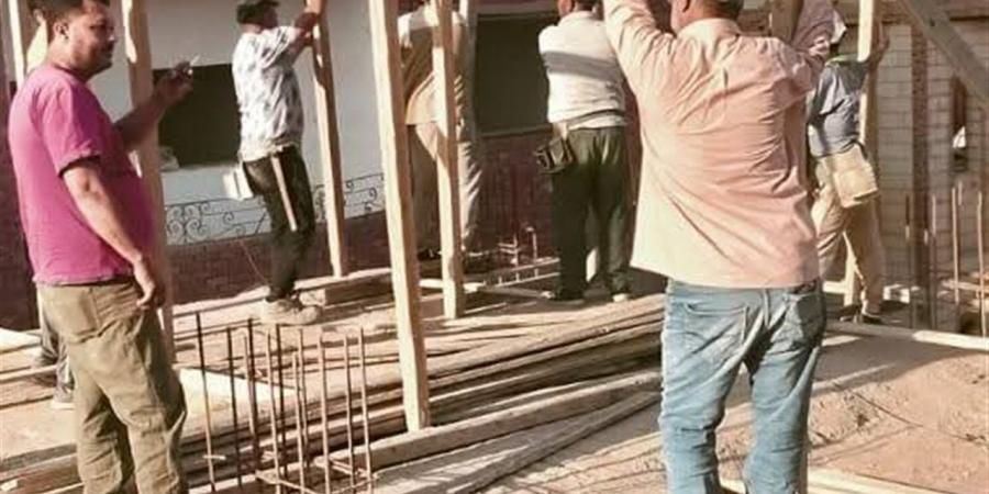 ازالة 5حالات تعد على ارض زراعية وبناء مخالف ببنى مزار شمال المنيا