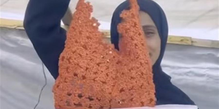 باستخدام أكياس البصل.. فتاة فلسطينية تغزل المستحيل وتحوله إلى شنطة من الورود (فيديو)