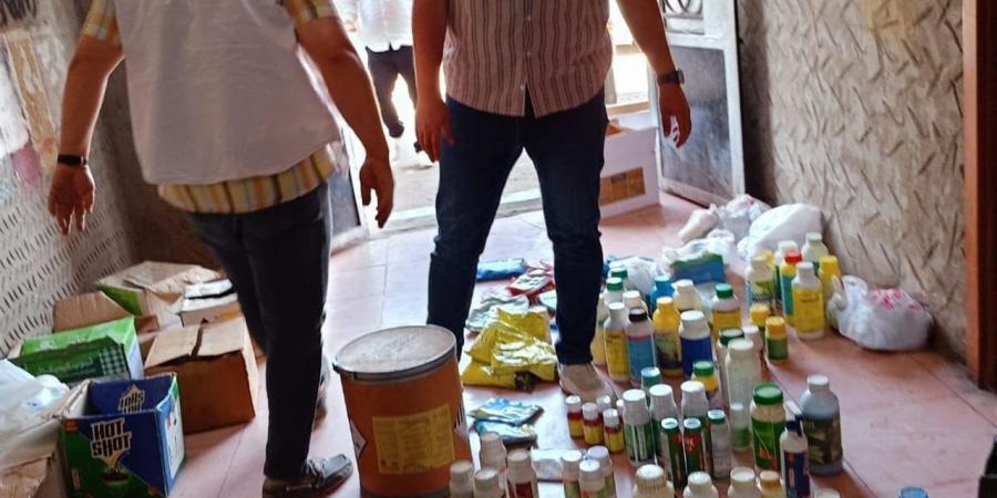 ضبط 1024 عبوة وسلعة متنوعة بينها 614 عبوة مبيدات وأسمدة محظورة بالغربية