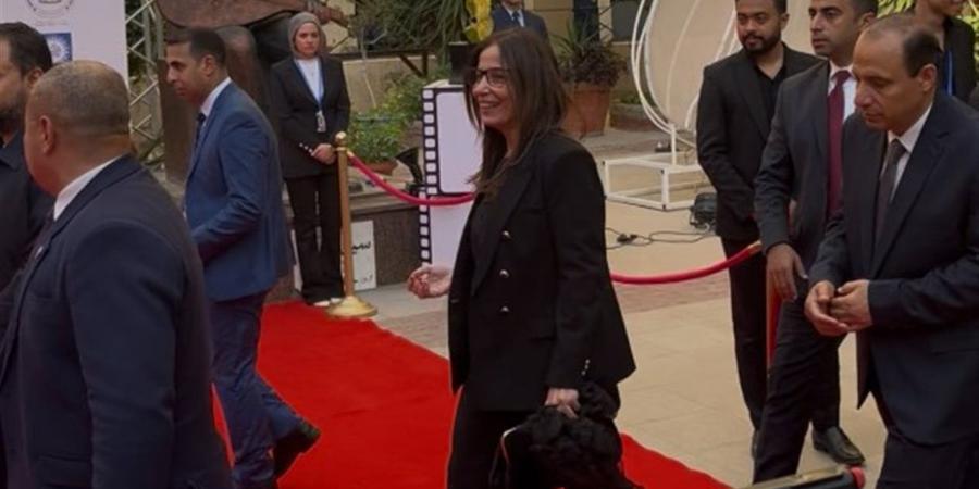 وصول وزيرة الثقافة لحفل افتتاح مهرجان الإسكندرية للفيلم القصير