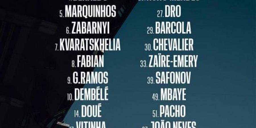 بى إس جى ضد البايرن.. فيتينيا يعود لقائمة الباسجى فى قمة دورى الأبطال