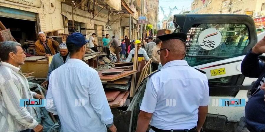رفع 230 حالة إشغال في حملة مكبرة بحي غرب كفر الشيخ