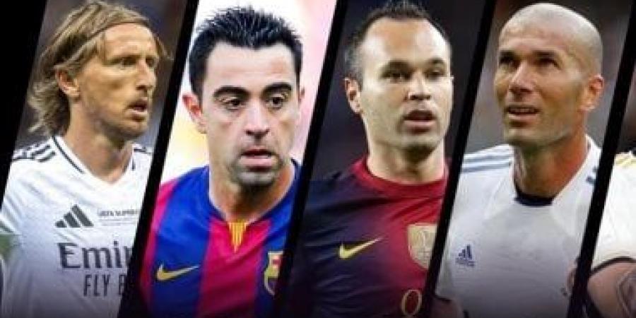 إنييستا وتشافي وزيدان أساطير الفن والهندسة في تاريخ الدورى الإسبانى