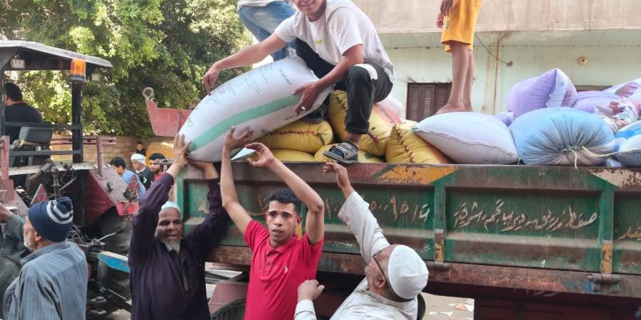 المال الحلال رجع .. عطالله صاحب القمح المسروق يتسلم محصوله بالشرقية