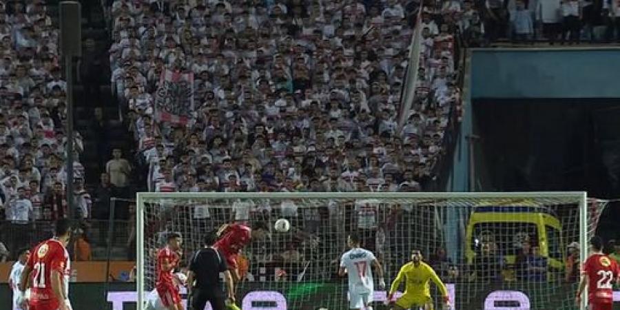 zamalek vs al ahly.. أشرف بن شرقي يسجل الهدف الأول لـ الأهلي في مرمى الزمالك بالدوري المصري الممتاز