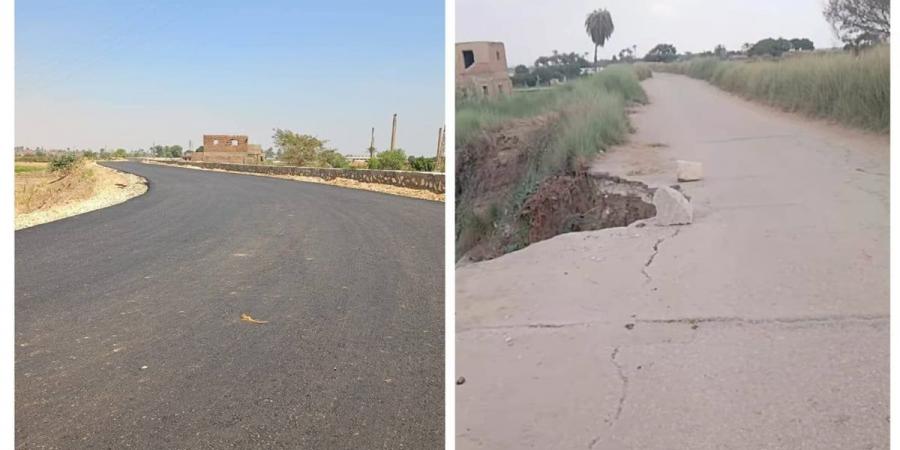 محافظ الجيزة: تطوير وتوسعه ورصف طريق طراد النيل – كفر شحاته بالعياط