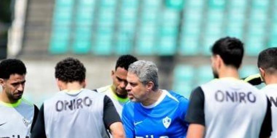 كواليس جلسة معتمد مع لاعبى الزمالك فى المران الختامى لنهائى الكونفدرالية