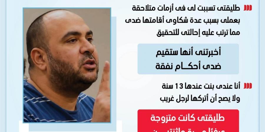 أمام المحكمة.. أقوال القاضي السابق المتهم بقتل طليقته (إنفوجراف)