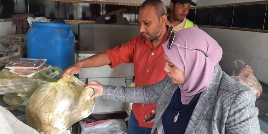 حملة تموينية بشبرا الخيمة تضبط نصف طن لحوم ودهون غير صالحة للاستهلاك الآدمي