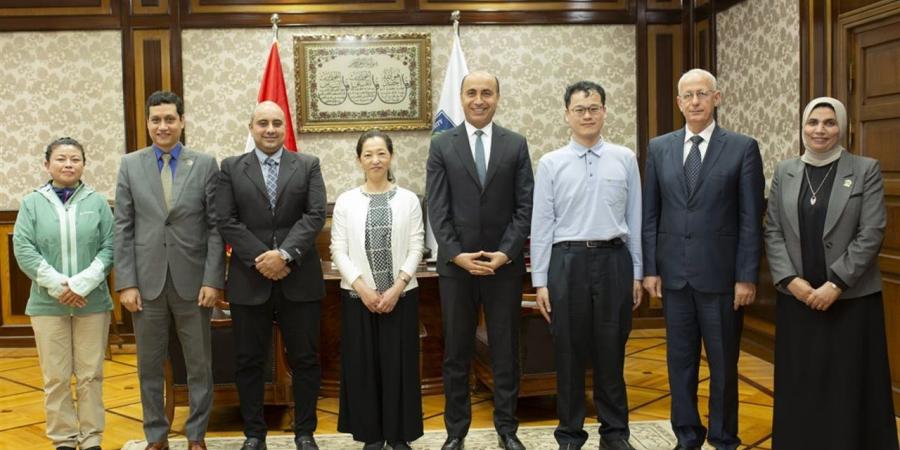 جامعة دمنهور تعزز شراكتها الدولية باستضافة وفد جامعة توهوكو اليابانية