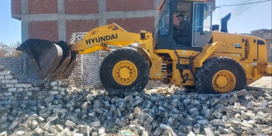 حملات إزالة فورية للتعديات على الأراضي الزراعية بالجيزة